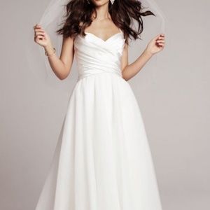 White wedding A line sweetheart AMSALE NOUVELLE