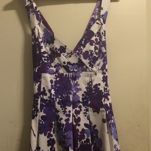 Purple And White Dress