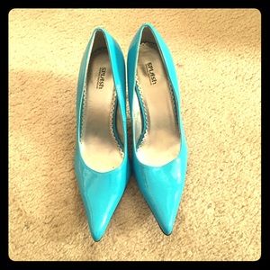 Patent leather pumps