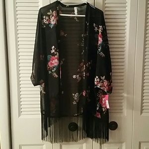 Black kimono jacket