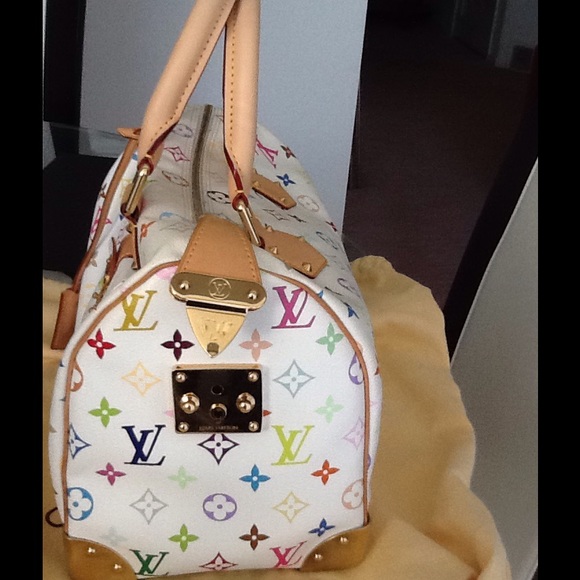 💖SOLD💞 Authentic White LV Multi Color Speedy 30 - Picture 2 of 4