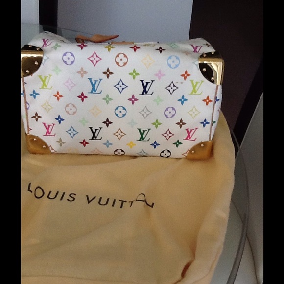 💖SOLD💞 Authentic White LV Multi Color Speedy 30 - Picture 3 of 4