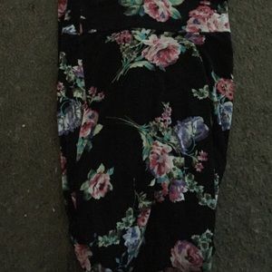 Long floral maxi skirt
