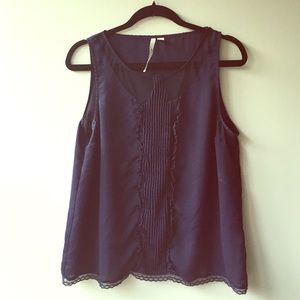 Cutesy Navy Blouse