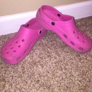 Pink Crocs