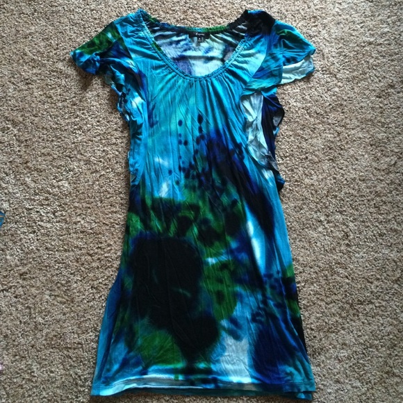 Express tie dyed dress
