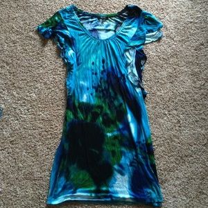 Express tie dyed dress