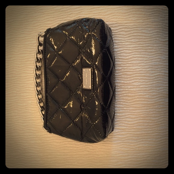 Michael Kors Patent Black Clutch