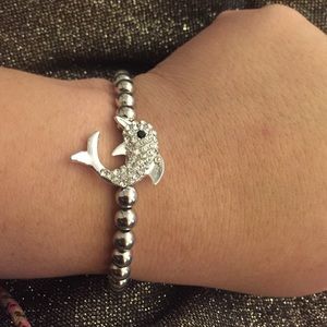 Beaded dolphin bracelet