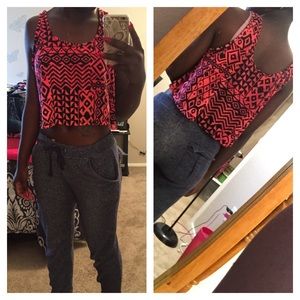 Pink tribal crop!