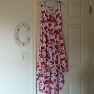 Floral high low dress