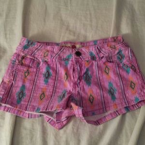 Cute purple tribal shorts!