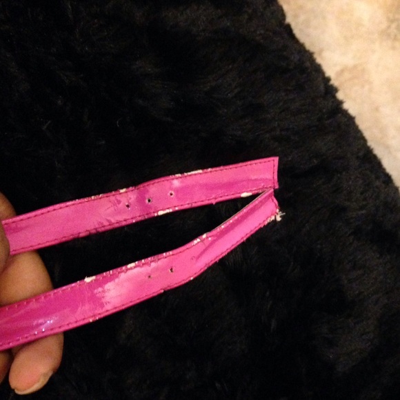 Pink strap up wedges - Picture 3 of 3