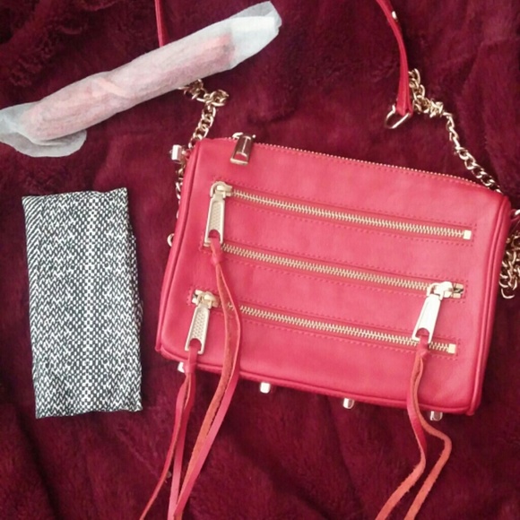 Rebecca Minkoff Red 5 Zip Crossbody