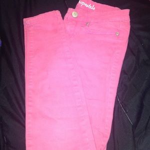 Pink jeggings