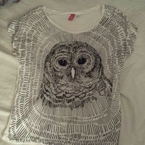 Divided owl Tee