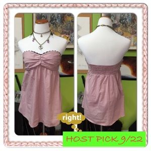 NWOT 100% cotton strapless top