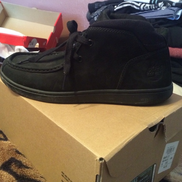 Black timberlands men's