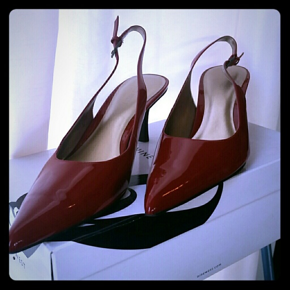 Nine West Red Patent Leather Heel