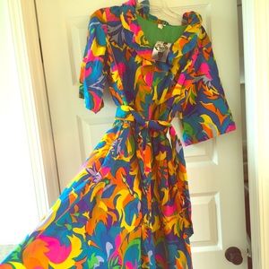 Colorful, flare-legged all-in-one!