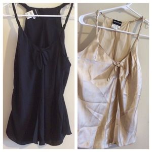 TWO Giorgio Armani SZ 42 silk tank tops