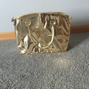 Gold metallic bag