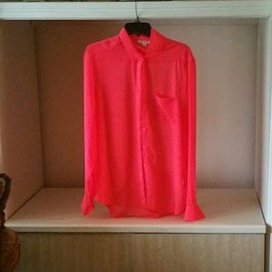 Bright pink blouse