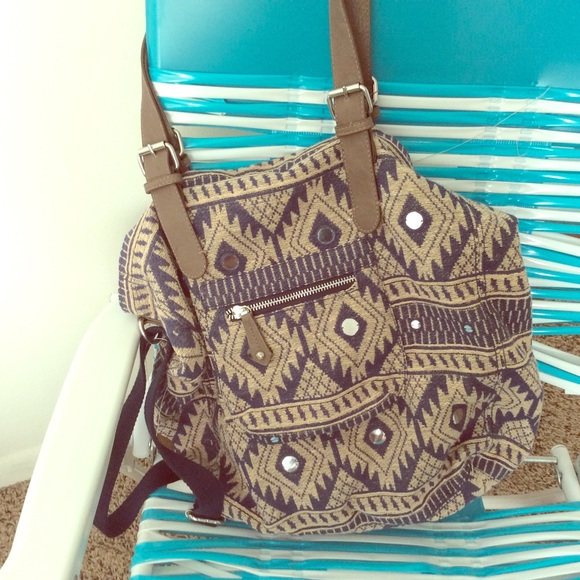 American eagle tribal outfitters print tote
