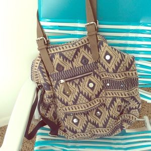 American eagle tribal outfitters print tote