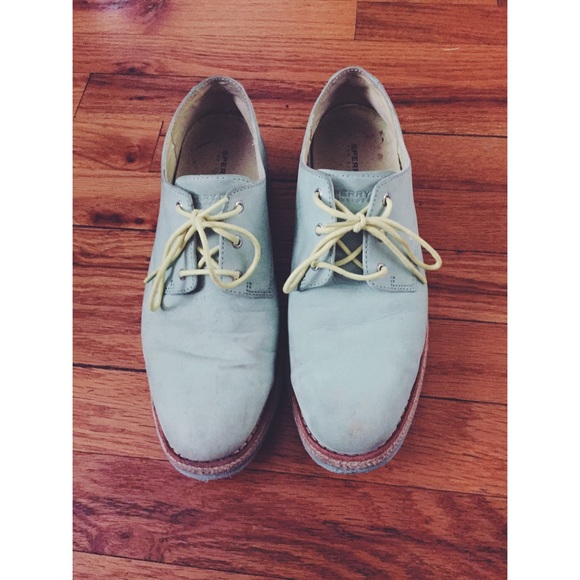 Sperry mint oxfords