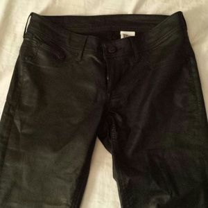 Fake leather h&m skinny pants