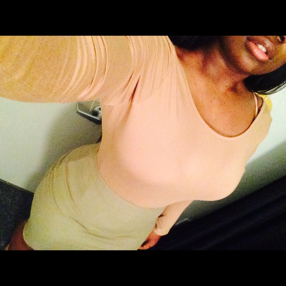 Open Back Camel Bodysuit - Picture 3 of 3