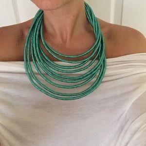 Vibrant green necklace