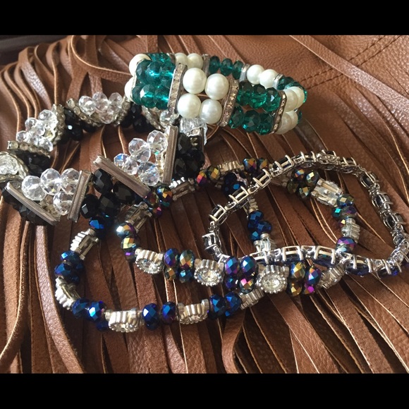 Assorted Beaded Bracelets - Set Of 5