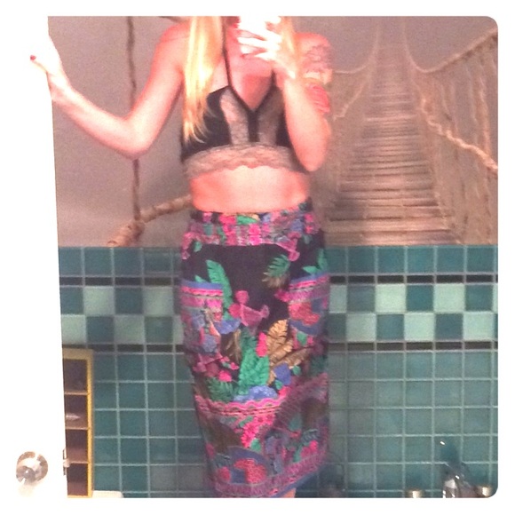 Handmade Vintage Midi Skirt
