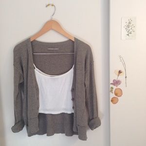 LIght Slouchy Grey Cardigan