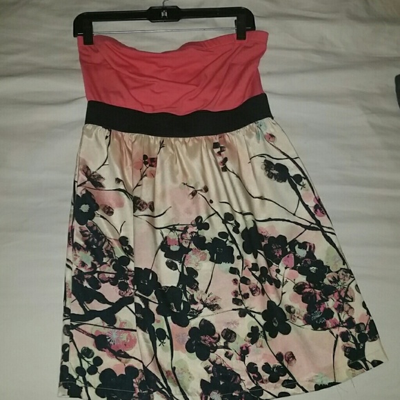 Floral tube top dress from Charlotte Russe