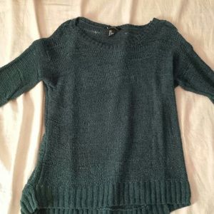 Green h&m see thru sweater