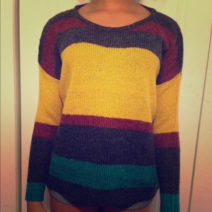 Stripped multi colored sweater