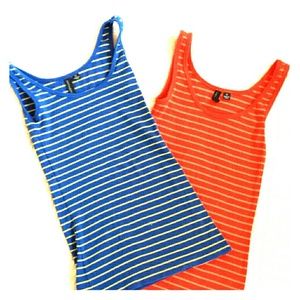 *Bundle* Cynthia Rowley Skinny Stripe Tank Tops