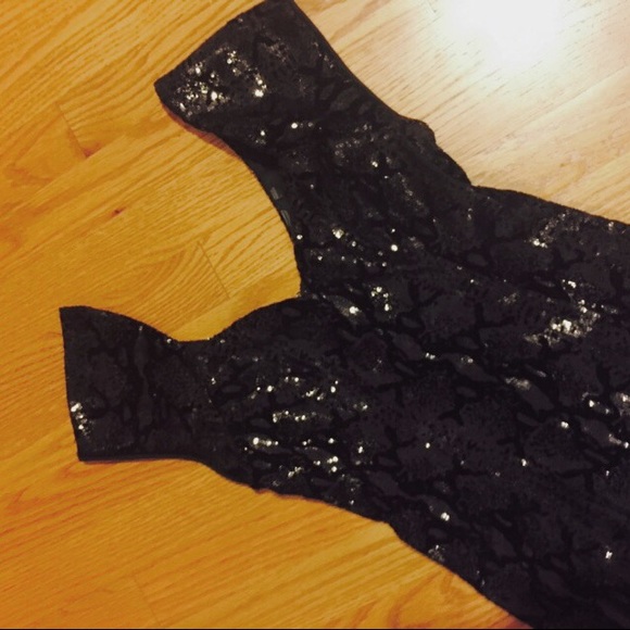 Guess Black Sequin Bodycon - Picture 2 of 3
