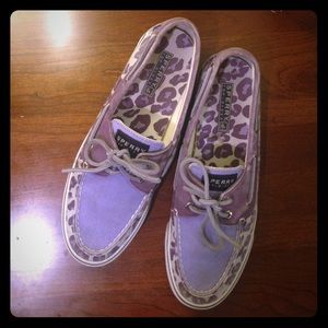Purple Cheetah Sperry Top-Siders