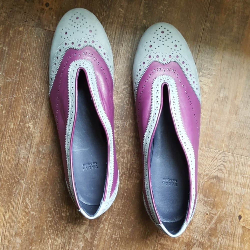 Valas Los Angeles LA Purple Orchid Leather Loafers