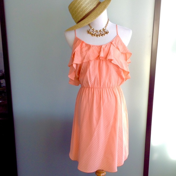 Rebecca Taylor Dresses & Skirts - Rebecca Taylor coral silk summer cocktail dress