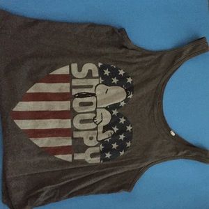 Snoopy American Flag TankTop
