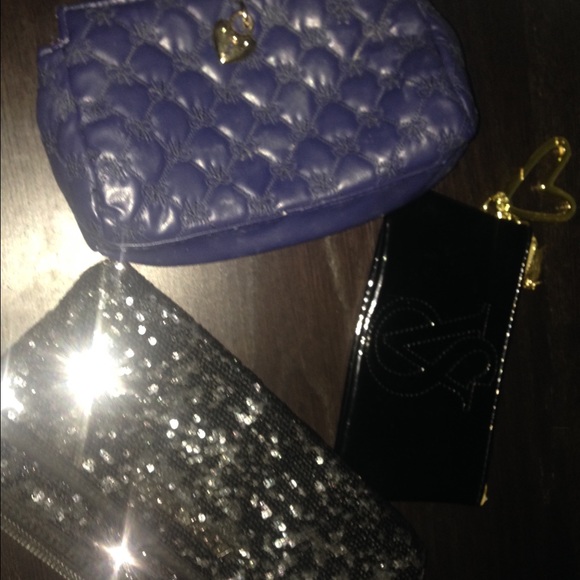 1 clutch and two makeup bags Victoria secret