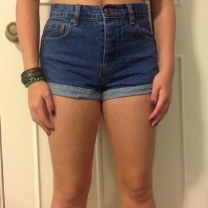 Denim/ Jean high waisted shorts