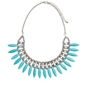 Turquoise & Silver Necklace *NWOT*