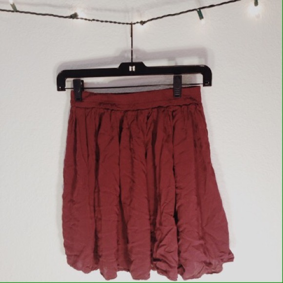Maroon Brandy Melville Osfa Skirt🌈