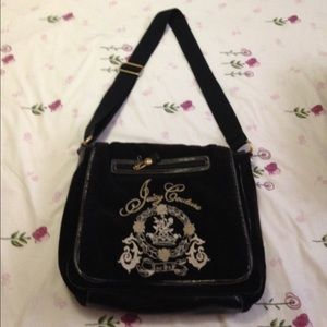 Velour juicy couture messenger bag